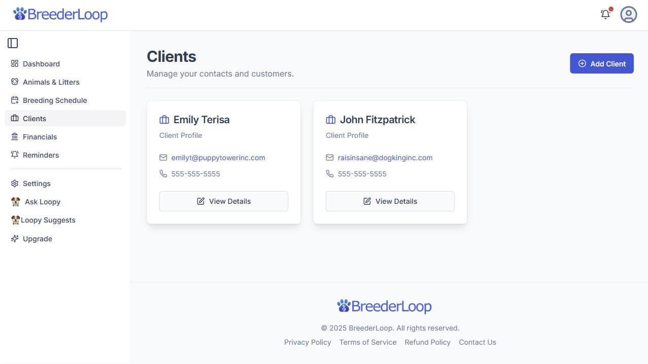 BreederLoop application screenshot 3